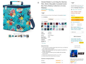 Amazon listing variation