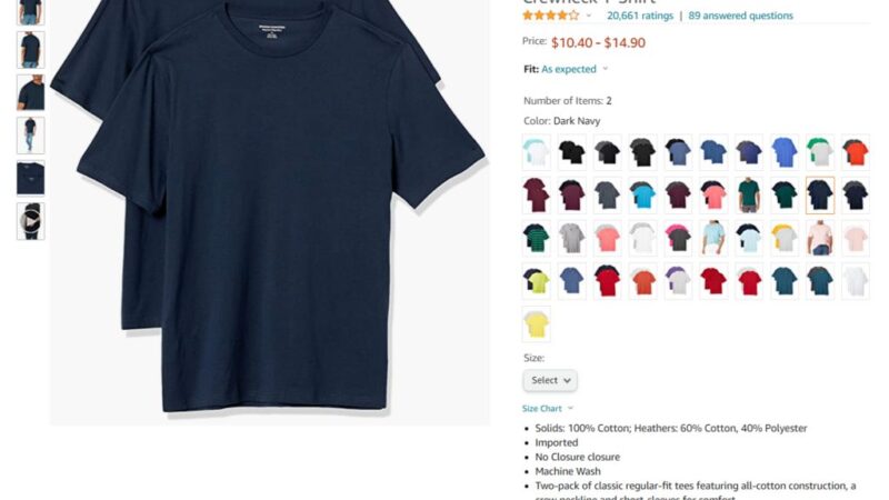 Amazon product listing