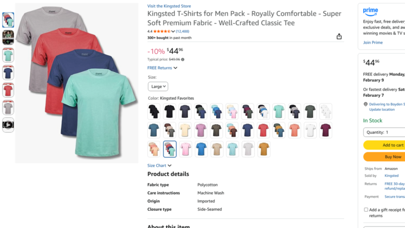 Amazon product variation