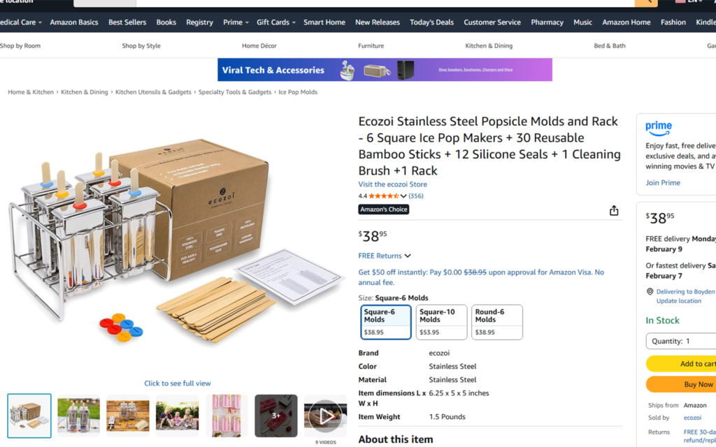 amazon listing variation